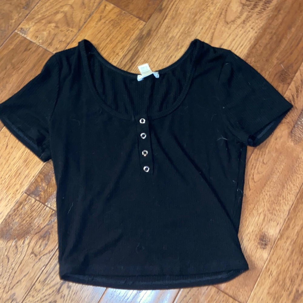 Black button up